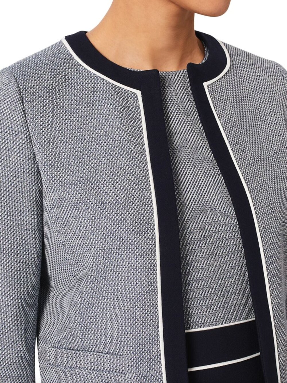 Hobbs London Steph Tweed Jacket | UK 18 / US 14 | NWT | Collarless - Picture 6 of 7